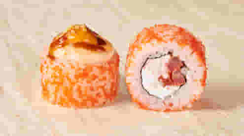 Блюдо Ролл Том Ям с крабом меню Галерея Суши Ролл Том Ям с крабом - Роллы - Галерея Суши, Чита