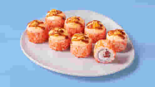 Блюдо Ролл Том Ям с крабом меню Галерея Суши Ролл Том Ям с крабом - Роллы - Галерея Суши, Чита