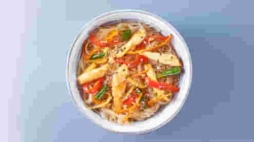 Блюдо Фунчоза с курицей терияки и овощами меню Галерея Суши Фунчоза с курицей терияки и овощами - WOK - Галерея Суши, Тюмень