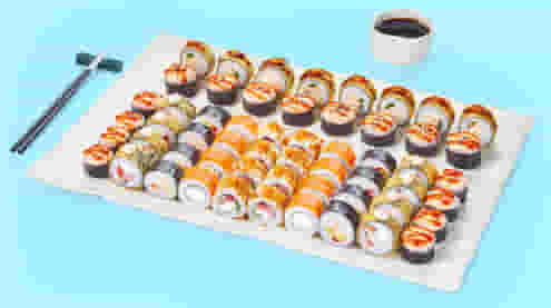 Блюдо Сет Вечер с Ведьмаком меню Галерея Суши Сет Вечер с Ведьмаком - Сеты - Галерея Суши, Находка