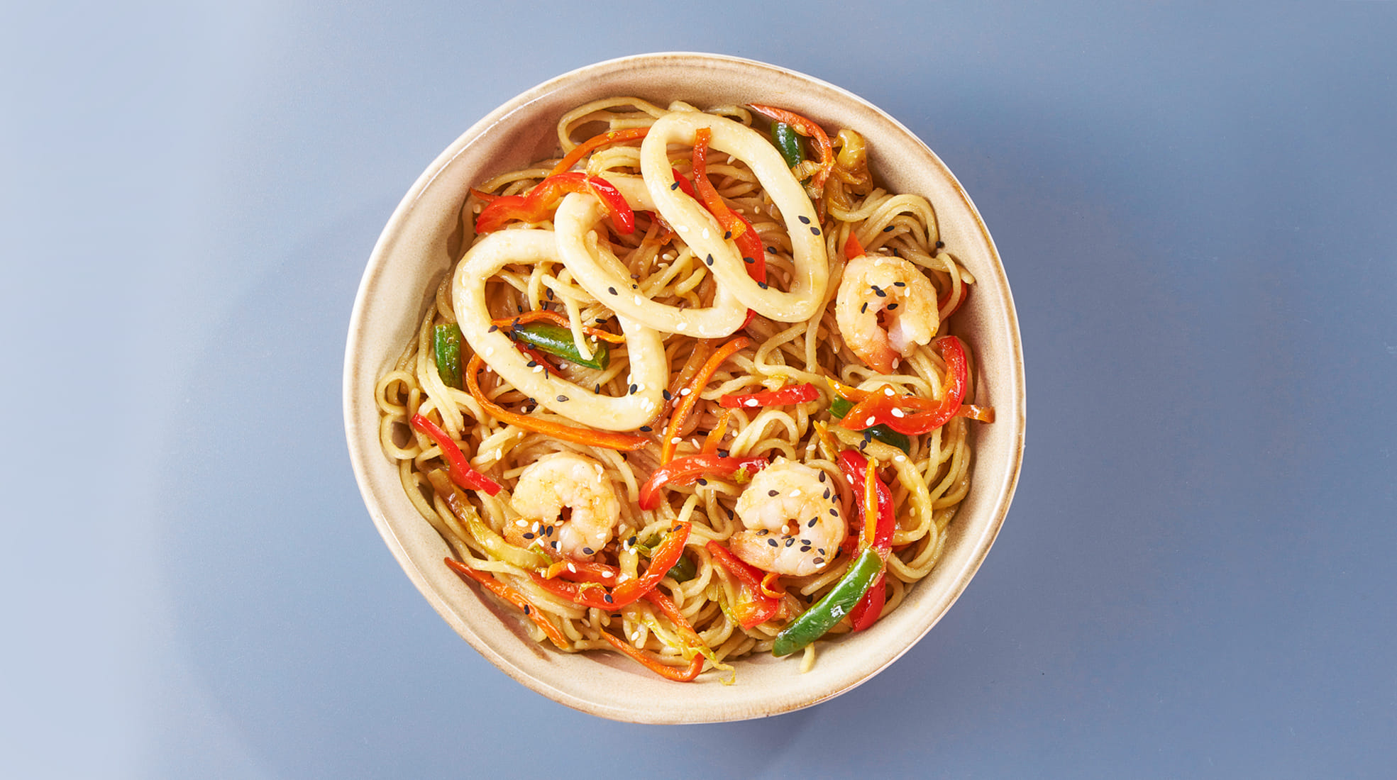 Вок с морепродуктами терияки Главная в Федоровском